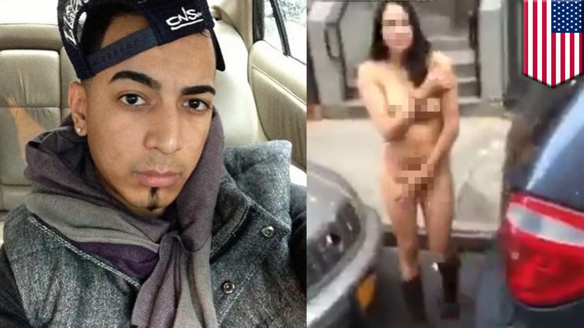 ⁣Douche who made girlfriend walk naked down New York street hands himself in to cops