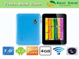 High Quality Cheap Tablet PC 7 inch Allwinner A23 Dual Core 512MB/4GB Android 4.2 Dual Camera With Flashlight Host USB WiFi-in Tablet PCs from Computer