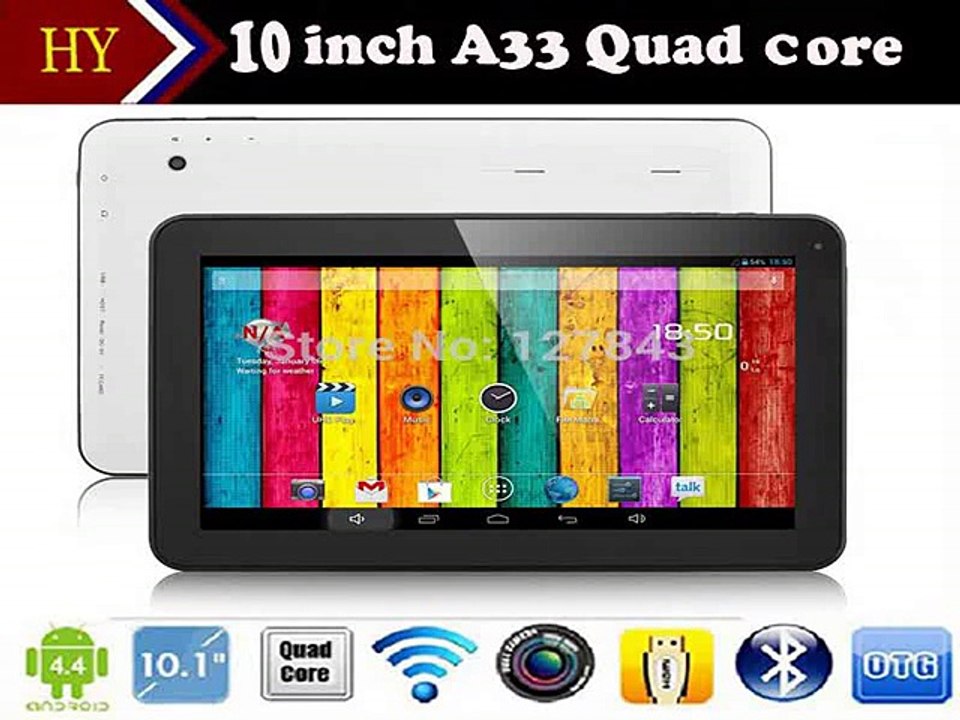 2014 New Hot Sale Cheap 10 inch Tablet PC Allwinner A33 Quad Core Android 4.4 Dual Camera 1GB/8GB 16GB WiFi Bluetooth +Gift-in Tablet PCs from Computer