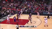 CJ McCollum Fakes Out Lou Williams  Lakers vs Blazers  January 23 2016  NBA 2015-16 Season