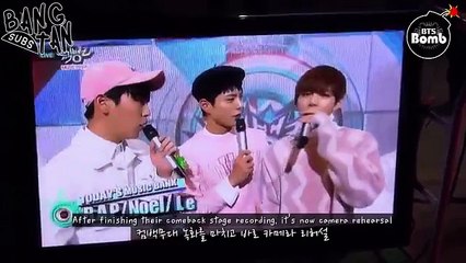 [ENG] 151207 BOMB: Music bank special MC V