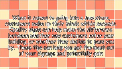 Four Tips for Making Quality Signs
