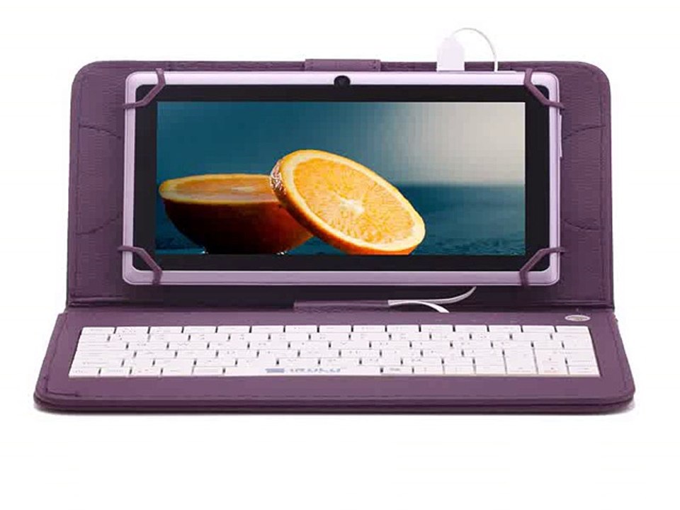 iRULU eXpro 7 Tablet PC Google APP play Android 4.4 Tablet Quad Core 1024*600 HD 16GB Dual Camera Quad Core Purple Keyboard New-in Tablet PCs from Computer