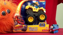 BLAZE AND THE MONSTER MACHINES SLAM & GO STRIPES TOY CAR FROM FISHER PRICE