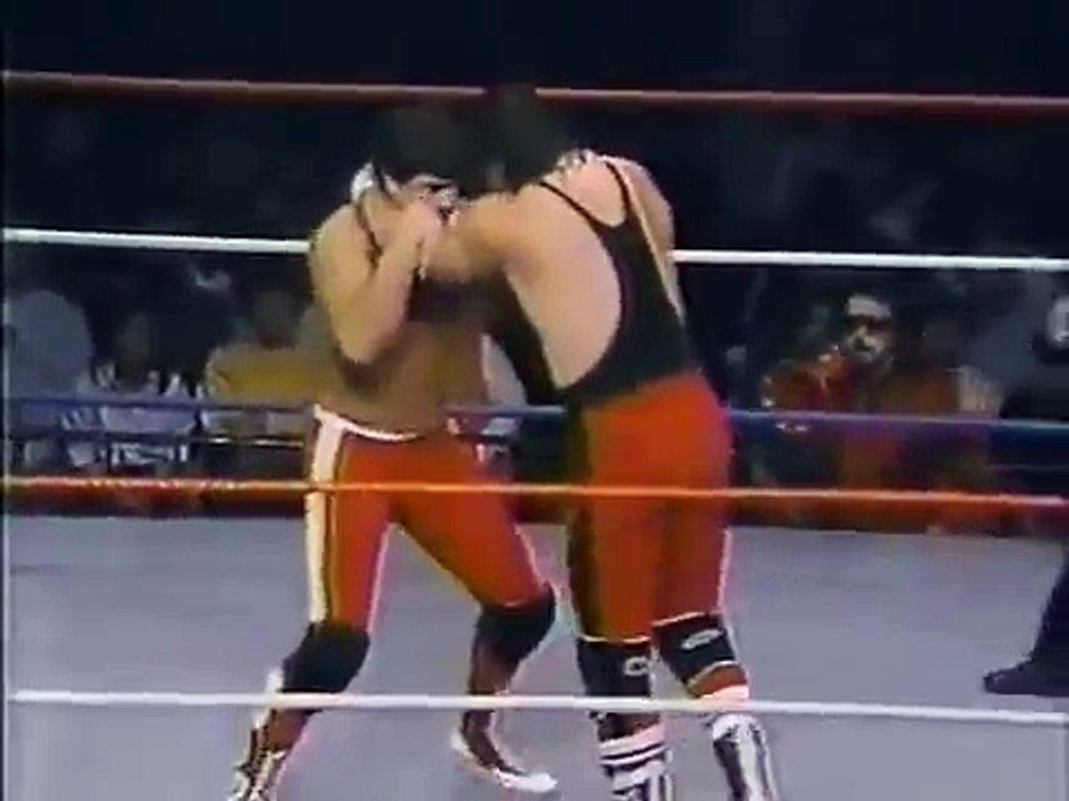 Bret Hart in action   Championship Wrestling Jan 18th, 1986