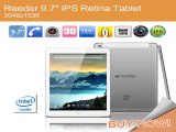 Reeder 9.7 IPS Air Retina 2048*1536 Screen Android 4.4 Tablet PC For Intel BayTrai Atom Z3735F Quad Core 16GB WIFI BT Tablets-in Tablet PCs from Computer