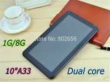 Big Discount!!! 10 inch A33 Tablet PC Android 4.4 Quad core 1GB 8GB 1.2GHz Kitkat WIFI Dual Camera Bluetooth OTG-in Tablet PCs from Computer