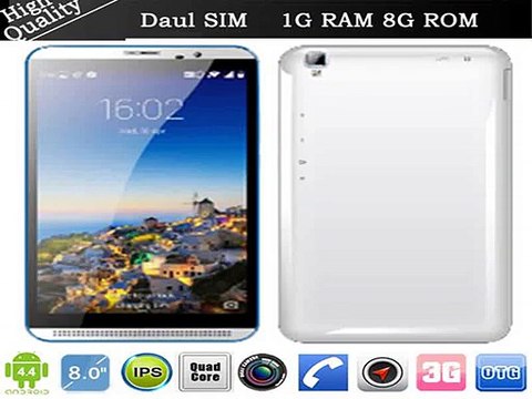2015 Newest 8 Tablet pc Quad Core MTK6582 Andriod IPS Screen 1280*800 1GB/8GB Dual SIM 3G Phone call 2+5 MP buletooth GPS wifi-in Tablet PCs from Computer