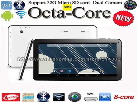 2015 Latest Octa Ocre Tablets Pc 10 inch allwinner Android 5.1 1024x600 Screen HDMI 1G RAM 16GB Bluetooth Dual Camera tablet-in Tablet PCs from Computer