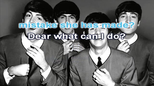 The Beatles - Baby's In Black - karaoke lyrics