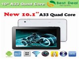 Free Shipping Best Quality Android 4.4 Allwinner A33 Quad Core 10 inch Capacitive Screenn Tablet PC 1GB/8GB Buetooth WiFi-in Tablet PCs from Computer