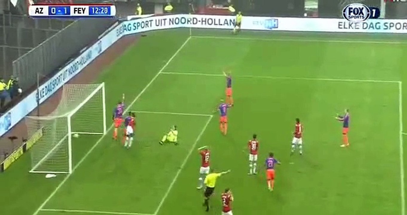 4-2 All Goals Holland  Eredivisie - 24.01.2016, AZ Alkmaar 4-2 Feyenoord