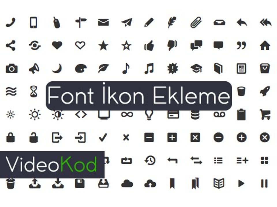 Siteye Font Icon Ekleme