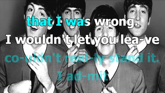 The Beatles - Cause You Like Me Too Much - karaoke lyrics