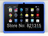 2014 7 tablet pcs 1024*600 HD capacitive touch Rockchip RK3026 dual core Q88 Android 4.1 Cortex A8 Bluetooth wifi dual camera -in Tablet PCs from Computer