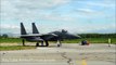 US Air Force MOST FEARED F 15 Take Off from Royal Air Force base