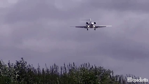 *Must see* Cessna Citation X - 18 Knots Cross wind Landing - Gloucestershire Airport Big Planes