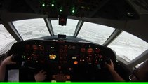 Jet Crosswind Landing on Snow Big Planes