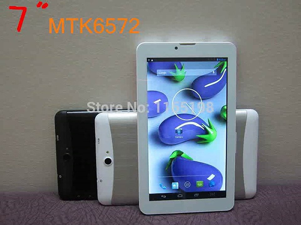 cheap 7  inch Android 4.2 tablet+512MB/4GB+Dual Core/Camera+GPS+Bluetooth WIFI +MTK6572 3G dual sim slot phone call tablet pc-in Tablet PCs from Computer