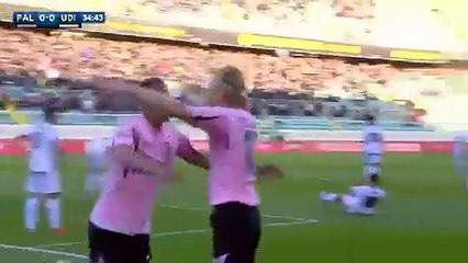 Robin Quaison Goal - Palermo 1 - 0 Udinese - 24-01-2016