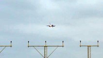 Crosswind landing by a Scandinavian 737 at Manchester airport Big Planes