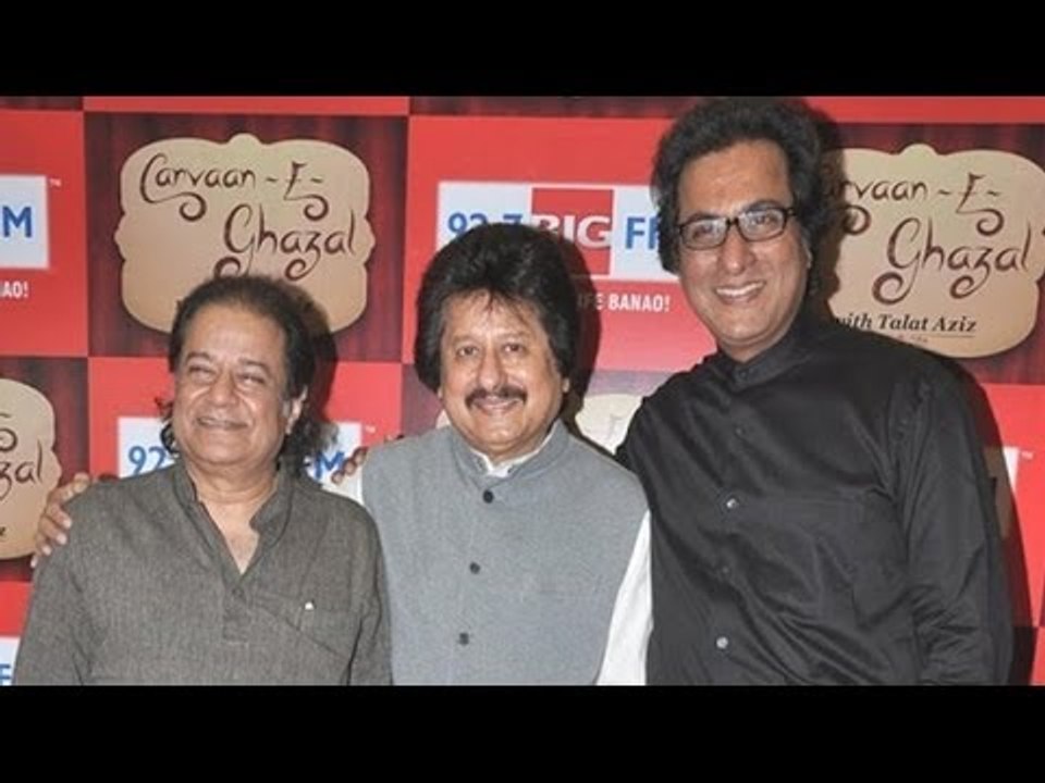 Carvaan-E-Ghazal | Ghazal singers Anup Jalota, Pankaj Udhas and Talat Aziz at the launch
