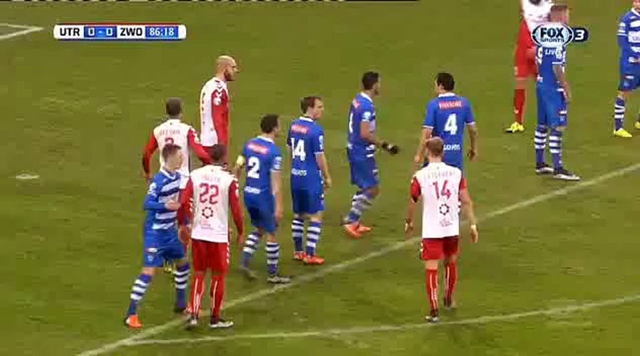 Ruud Boymans Goal - Utrecht 1 - 0 Zwolle - 24-01-2016