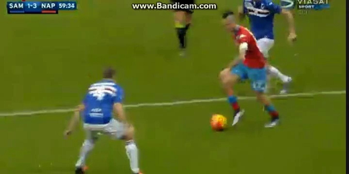 Marek Hamsik  Goal 1-3   Sampdoria vs Napoli 23.01.2016 HD