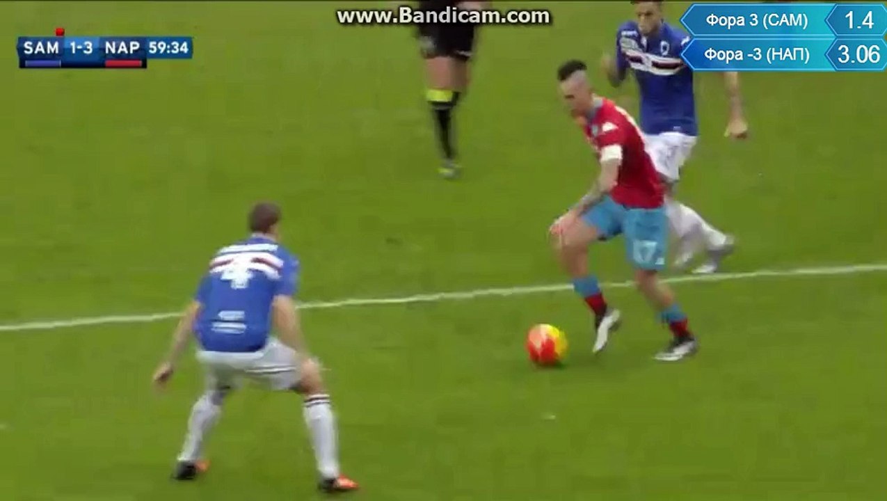 SAMPDORIA-NAPOLI 1-3 HAMSIK 24.01.2016