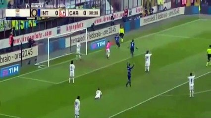 Rodrigo Palacio Goal - Inter vs Carpi 1-0 Serie A 2016