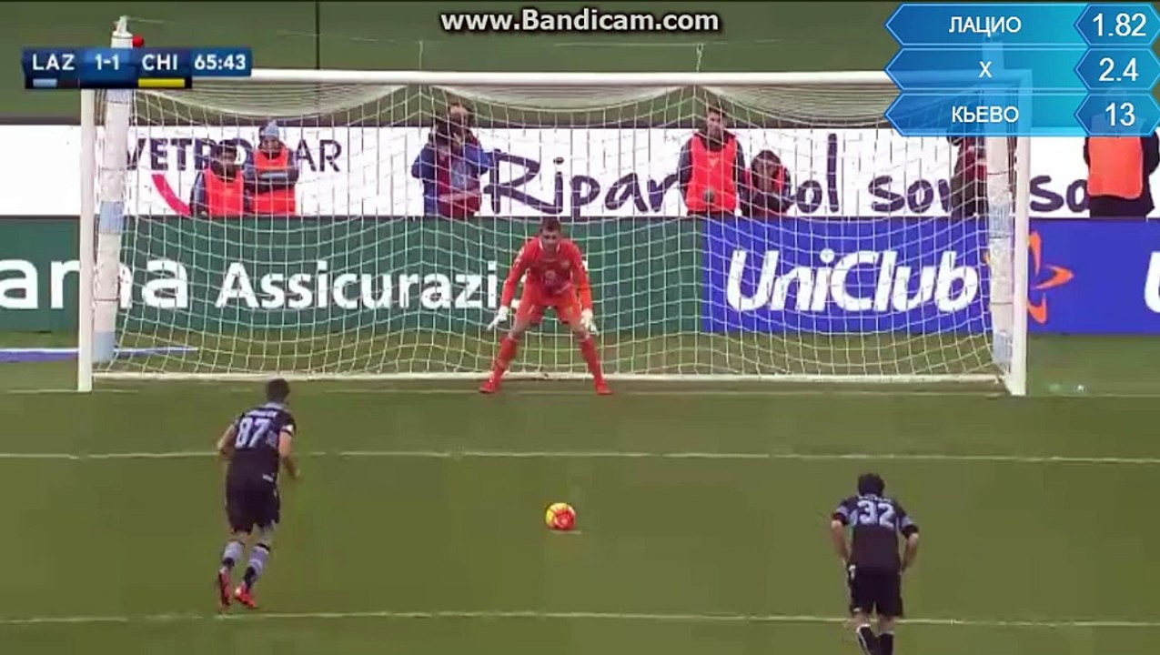 LAZIO-CHIEVO VERONA 1-1 CANDREVA PENALTY