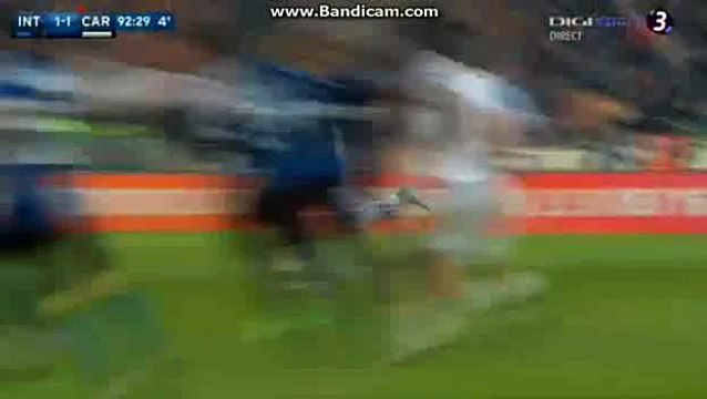 all Goals Inter 1-1 Carpi Seria A