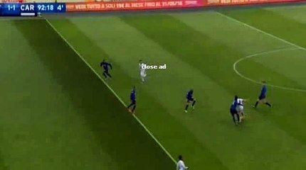 Kevin Lasagna Goal - Inter 1 - 1 Carpi - 24-01-2016