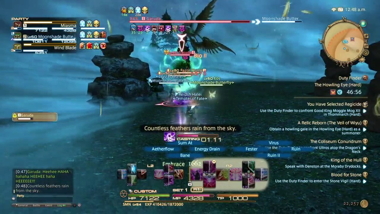 FINAL FANTASY XIV PS4 - Garuda (Hard) unsynced with two people