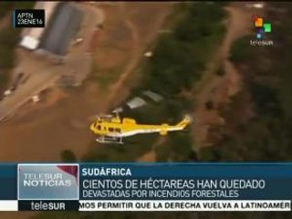 Sudáfrica: incendios consumen cientos de hectáreas