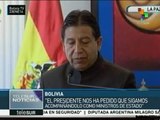 Bolivia: Morales ratifica en el cargo a todos sus ministros