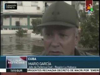 La Haban sufre inundaciones por fuertes vientos
