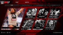 WWE 2K17 - All Match Types & Main Menu Gameplay (PS4-XBOX ONE) [CONCEPT-IDEA]