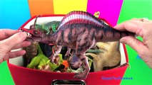 DINOSAUR Box 1 TOY COLLECTION Jurassic World T REX SPINOSAURUS Toy Review SuperFunReviews