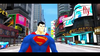 ABC Songs w/ Action SUPERMAN Superhero & his Custom SUPER Lightning McQueen Disney CARS