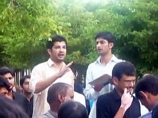 paygham-e-hussain ibn-e-ali Kumail abbas  juloos 21 ramzan 2011 New Rizvia Society phase 2