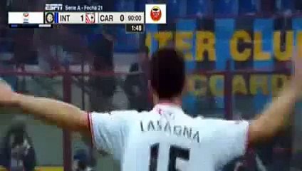 Kevin Lasagna Goal - Inter vs Carpi 1-1 Serie A 2016
