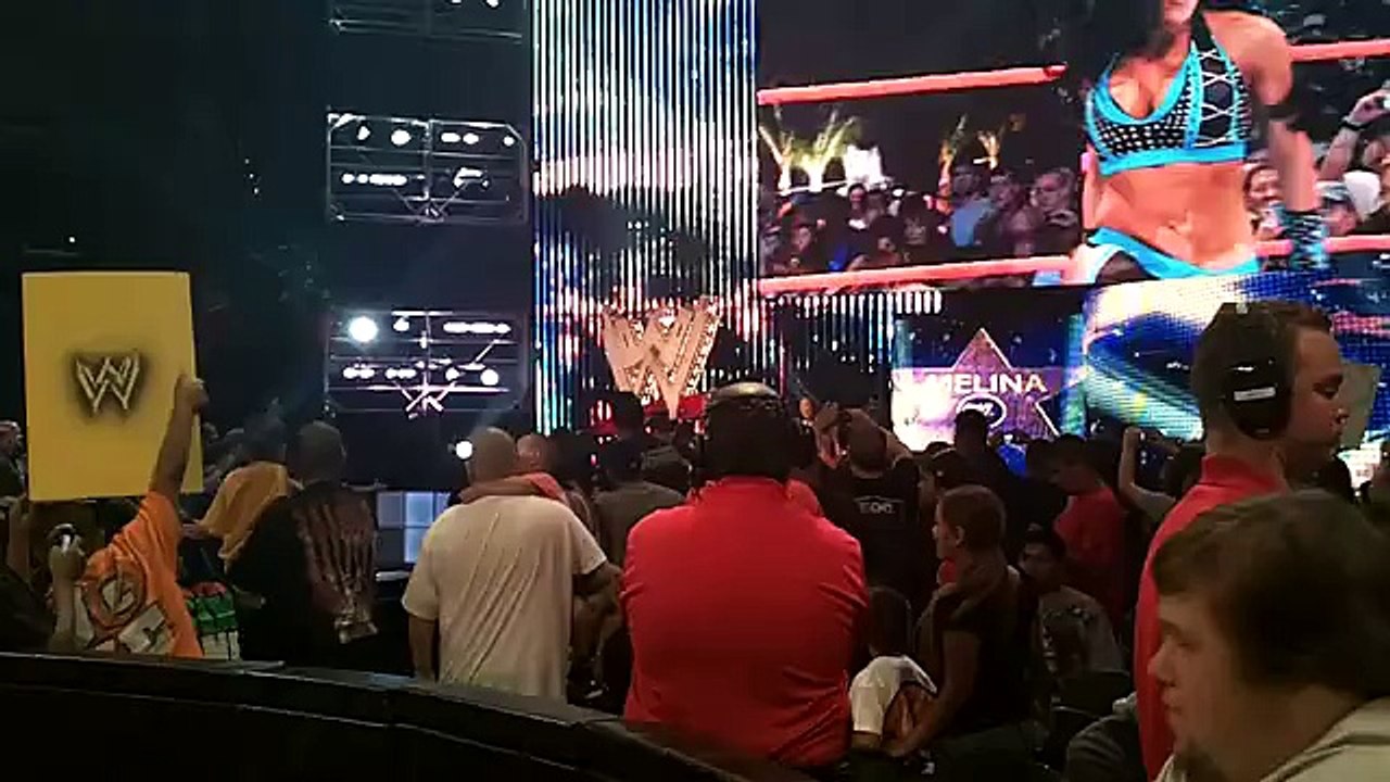 WWE RAW Divas Six Woman Tag Match Entrance. 8-16-2010