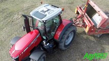 FIAT ALLIS & 2x BIG MASSEY FERGUSON: 8737 8690 DYNA VT | SCRAPERS MIGLIAVACCA ITALY 2015