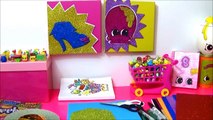 DIY Shopkins Kunst met 3 Limited Edition Shopkins van Seizoen 2 Donna Donut, Shopkin Art Tutorial