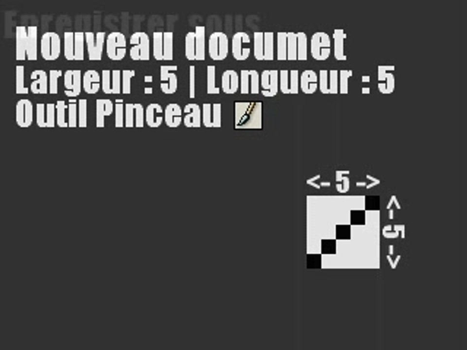 Crée un masque : ligne à 45°C