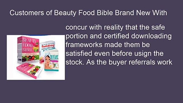 Beauty Food Bible - Brand New With High Epcs News