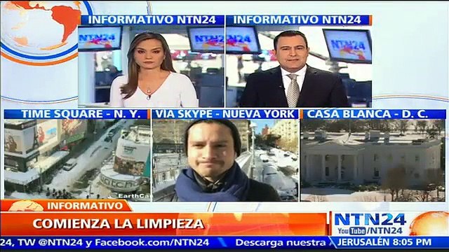 Nuevo amanecer en Nueva York: neoyorquinos preparan limpieza a su ciudad tras fuerte caída de nieve