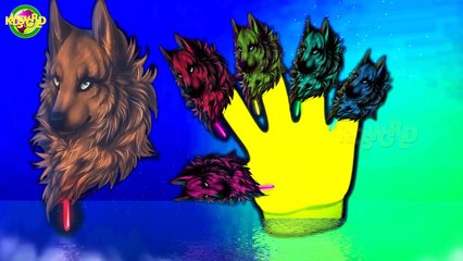 Finger Family Dog Cartoon Nursery Rhyme For Kids | Baby Songs | Kids World |