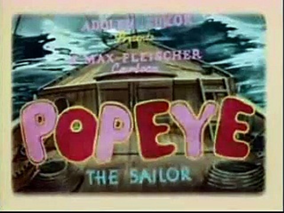 Popeye The Sailor - I Wanna Be A Lifeguard (Colorized)